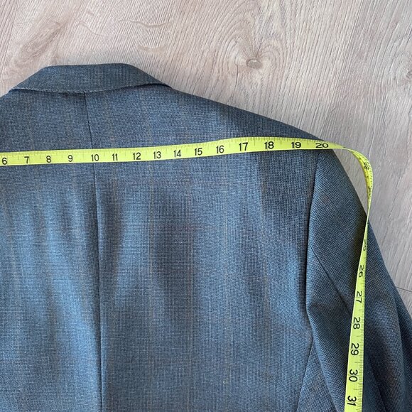 Men's Wool/Silk  Fine Suiting Blazer/Jacket sz 44S - Blue Slate - Picture 9 of 13